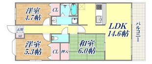 シティプラザ甲南山手の物件間取画像